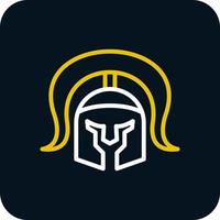 Roman Helmet Vector Icon Design