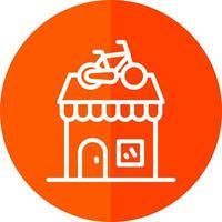 Bike Shop Vector Icon Design