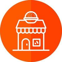 Burger Shop Vector Icon Design