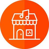 Music Shop Vector Icon Design