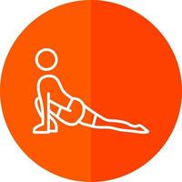 Low Lunge Right Vector Icon Design