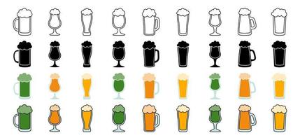 Collection of design elements for Beer vector