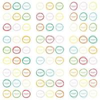 Set of hand drawn scribble vector