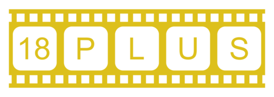 Zeichen von Erwachsene nur zum achtzehn Plus oder zwanzig einer Plus Alter im das Filmstreifen. Alter Bewertung Film Symbol Symbol zum Film Poster, Apps, Webseite oder Grafik Design Element. Format png