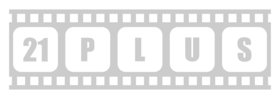 tecken av vuxen endast för arton plus eller tjugo ett plus ålder i de filmremsa. ålder betyg film ikon symbol för film affisch, appar, hemsida eller grafisk design element. formatera png