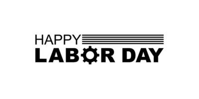 Happy Labor Day Sign for Icon Symbol, Art Illustration, Poster, Banner, Website or Graphic Design Element. Vector Illustration