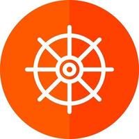 Nautical Wheel Vector Icon Design