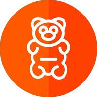 diseño de icono de vector de oso gomoso