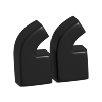 quotation mark 3d icon png