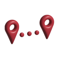 3d icoon van pin kaart png