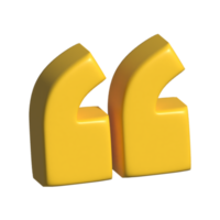 quotation mark 3d icon png