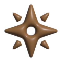 3d ikon av stjärna png