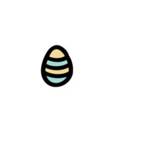 Easter egg illustration png