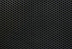 Black iron hexagonal texture. Industrial background photo
