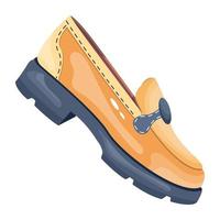 Trendy Loafer Shoe vector