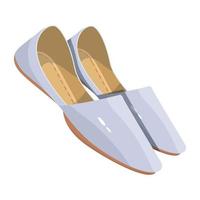 Trendy Flat Shoes vector