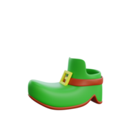 3d rendering of st patrick day boots icon png