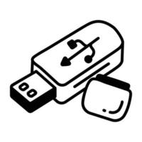 conceptos de usb de moda vector