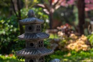 Japanese style pillar at Utaradit, Thailand. photo