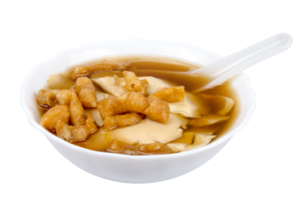 bean curd jelly dessert in ginger isolated png