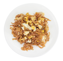 Stir fried salted turnip with egg isolated png