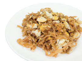 Stir fried salted turnip with egg isolated png