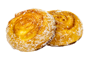 Cinnamon rolls with coconut isolated png