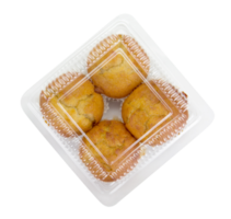 paquet de banane tasse gâteau isolé png