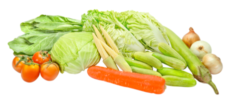 various fresh vegetables isolated png