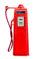 retro red petrol gasoline pump isolated png