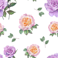 rozen waterverf schilderij naadloos achtergrond png
