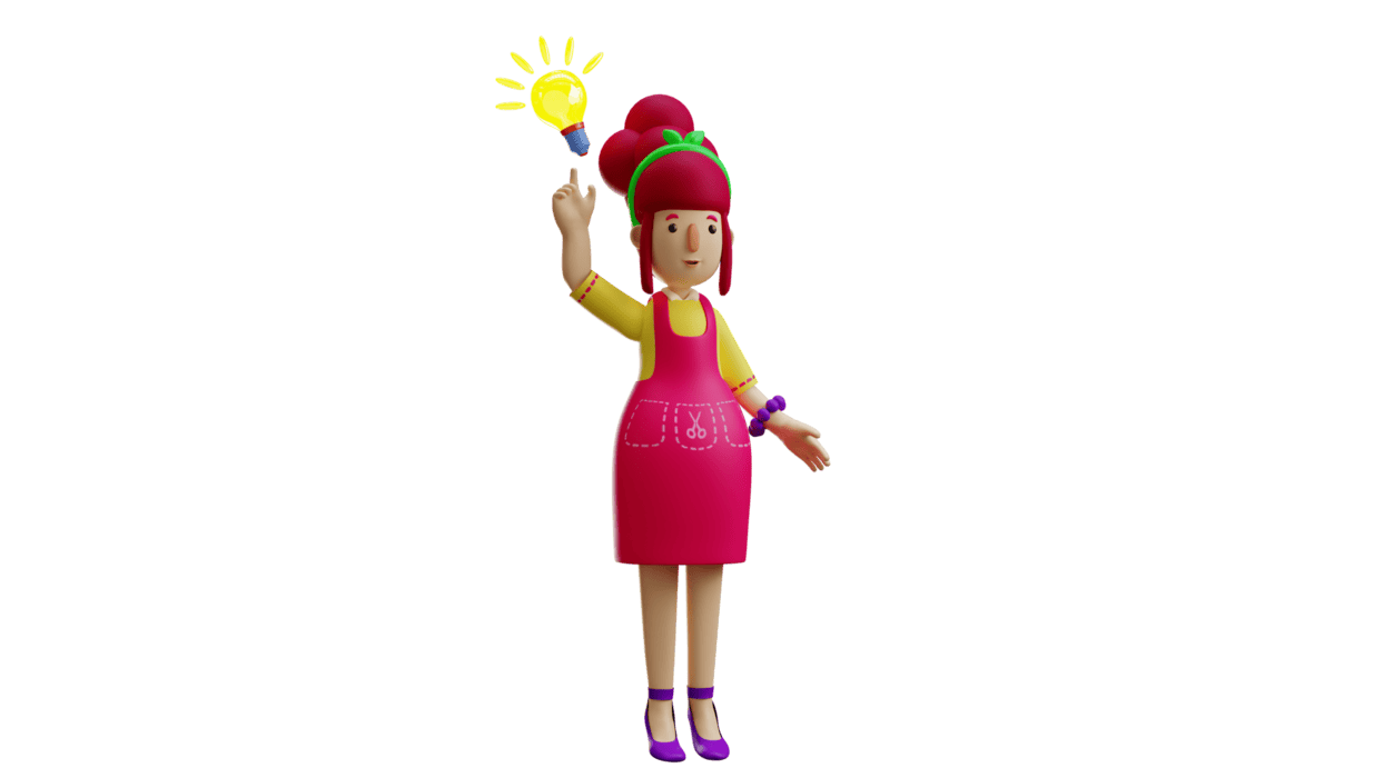 3D Illustration. Smart Waiter 3D Cartoon Character. Smart servant 