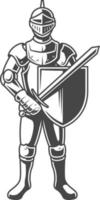 knight in armor in eps vector