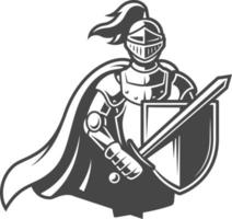 knight in armor in eps vector