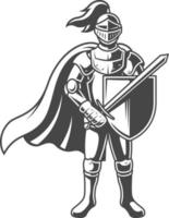 knight in armor in eps vector