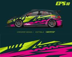 Car wrapping design with abstract texture.racing background designs for race car, adventure vehicle. vector