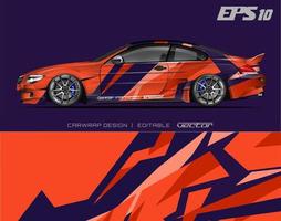 Car wrapping design with abstract texture.racing background designs for race car, adventure vehicle. vector