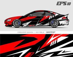 Car wrapping design with abstract texture.racing background designs for race car, adventure vehicle. vector