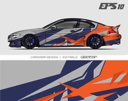 Car wrapping design with abstract texture.racing background designs for race car, adventure vehicle. vector