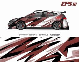 Car wrapping design with abstract texture.racing background designs for race car, adventure vehicle. vector