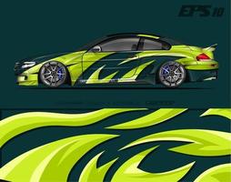 Car wrapping design with abstract texture.racing background designs for race car, adventure vehicle. vector