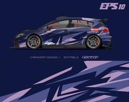 Car wrapping design with abstract texture.racing background designs for race car, adventure vehicle. vector