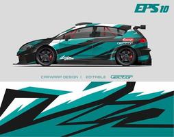 Car wrapping design with abstract texture.racing background designs for race car, adventure vehicle. vector