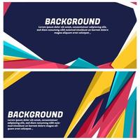 Abstract geometric banner design. Suitable for banner, background, poster, flyer, wallpaper, etc. vector