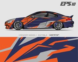 Car wrapping design with abstract texture.racing background designs for race car, adventure vehicle. vector