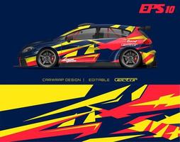 Car wrapping design with abstract texture.racing background designs for race car, adventure vehicle. vector