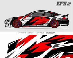 Car wrapping design with abstract texture.racing background designs for race car, adventure vehicle. vector