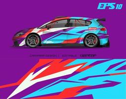 Car wrapping design with abstract texture.racing background designs for race car, adventure vehicle. vector