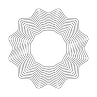 Geometric Fractal Abstract Shape vector