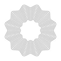 Geometric Fractal Abstract Shape vector